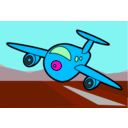 download Bigplane clipart image with 315 hue color