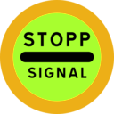 download Stopp Signal Sign clipart image with 45 hue color