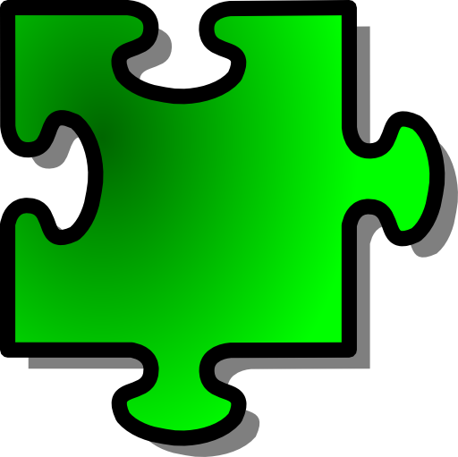 Green Jigsaw Piece 10