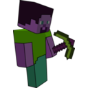 download Minecraft Miner clipart image with 270 hue color