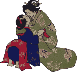 Kissing Geisha