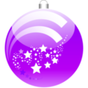 download New Years Ball clipart image with 270 hue color