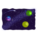 download Space Sketched clipart image with 45 hue color