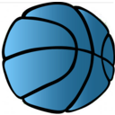 download Basketball clipart image with 180 hue color