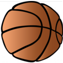 download Basketball clipart image with 0 hue color