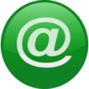 download Email Blue clipart image with 270 hue color