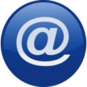 download Email Blue clipart image with 0 hue color