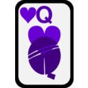 download Queen Of Hearts clipart image with 270 hue color
