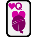 download Queen Of Hearts clipart image with 315 hue color