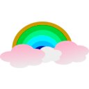 download Rainbow clipart image with 135 hue color