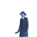 download Vivian Bullwinkel clipart image with 180 hue color
