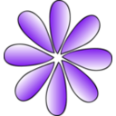 download Flower Icon clipart image with 270 hue color