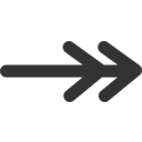 download Ftline Double Line Arrow End clipart image with 0 hue color