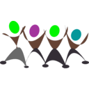 download Dancing People clipart image with 90 hue color