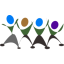 download Dancing People clipart image with 180 hue color