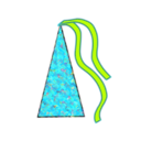 download Colored Party Hat clipart image with 135 hue color