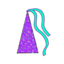 download Colored Party Hat clipart image with 225 hue color