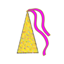 download Colored Party Hat clipart image with 0 hue color