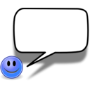 download Chat clipart image with 180 hue color