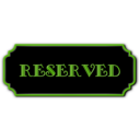 download Reserved Black clipart image with 45 hue color