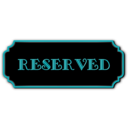 download Reserved Black clipart image with 135 hue color