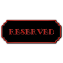 download Reserved Black clipart image with 315 hue color