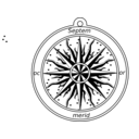 download Compass Rose 1595 clipart image with 225 hue color