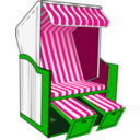 download Beach Chair clipart image with 90 hue color