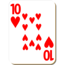 White Deck 10 Of Hearts