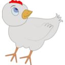 download Chicken 001 Figure Color clipart image with 0 hue color