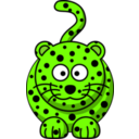 download Cartoon Leopard clipart image with 45 hue color