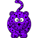 download Cartoon Leopard clipart image with 225 hue color