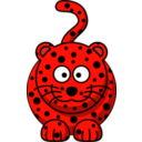 download Cartoon Leopard clipart image with 315 hue color