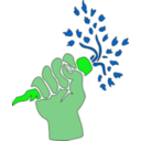 download Hand Holding Carrot clipart image with 90 hue color