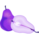 download Pear clipart image with 225 hue color