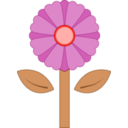 download Pink Flower clipart image with 315 hue color