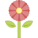 download Pink Flower clipart image with 0 hue color