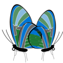 download Butterflies clipart image with 135 hue color