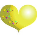 download Heart clipart image with 90 hue color