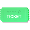 download Ticket clipart image with 90 hue color