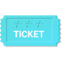 download Ticket clipart image with 135 hue color