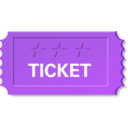 download Ticket clipart image with 225 hue color