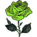 download Rose clipart image with 90 hue color
