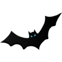 download Bat clipart image with 135 hue color