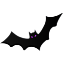 download Bat clipart image with 225 hue color