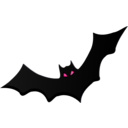 download Bat clipart image with 270 hue color