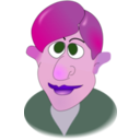 download Cartoon Man Portre clipart image with 270 hue color