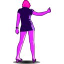 download Autostop clipart image with 270 hue color
