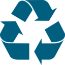 download Green Recycling clipart image with 45 hue color