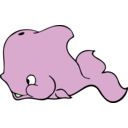 download Cute Whale clipart image with 90 hue color
